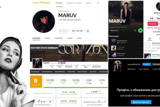 Как украинская певица Maruv поддерживает экономику России и развлекает россиян своими песнями